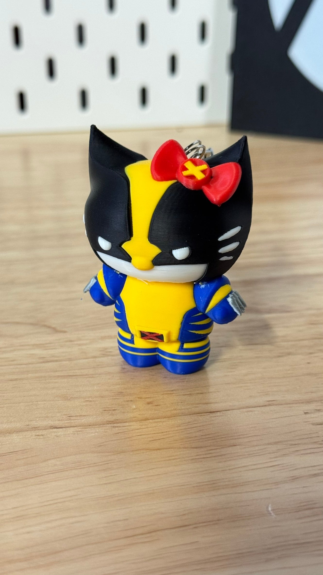 Kitty themed keychain