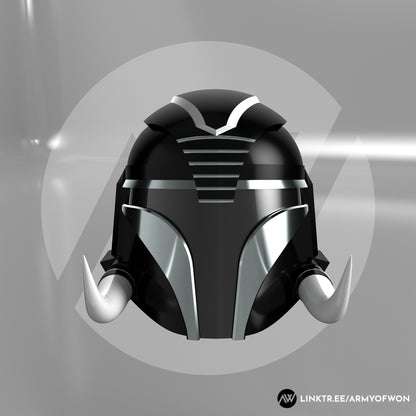 Black Power Ranger inspired Mandalorian Helmet - STL digital file