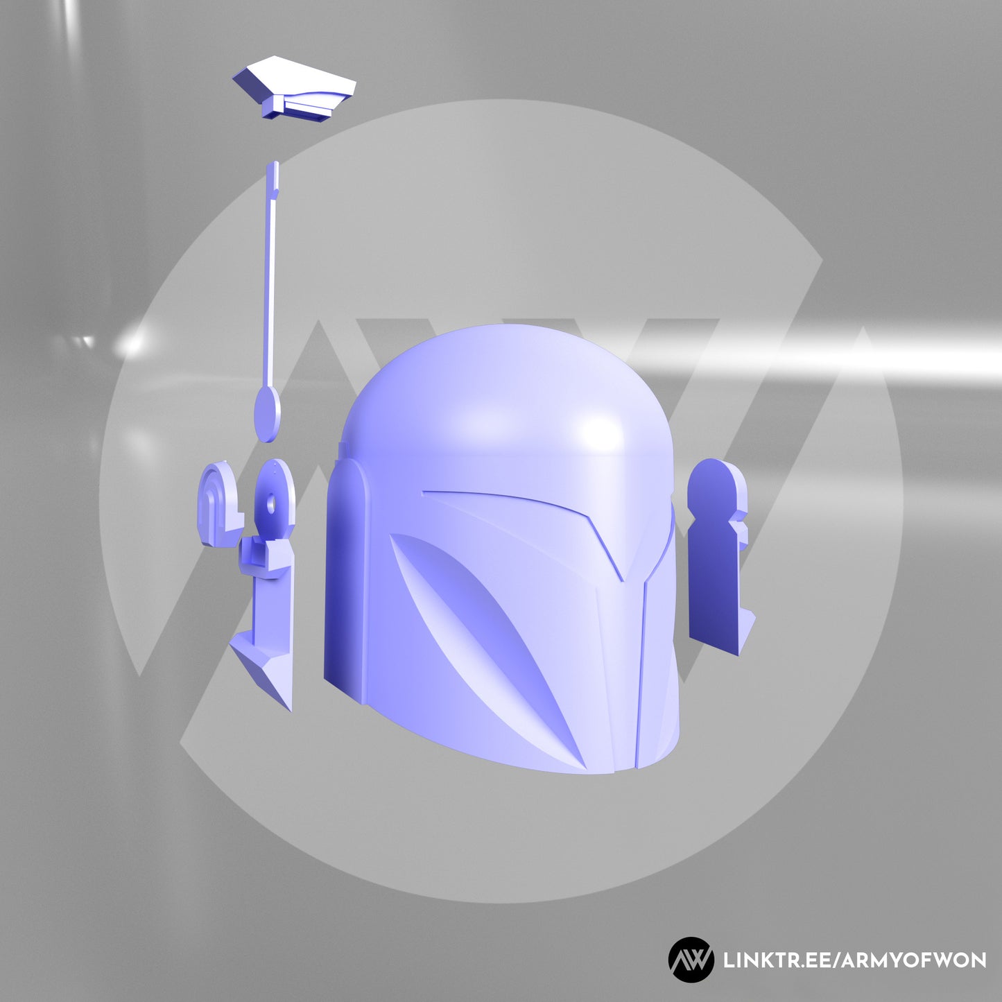 Bo Katan inspired Mandalorian Helmet - STL digital file