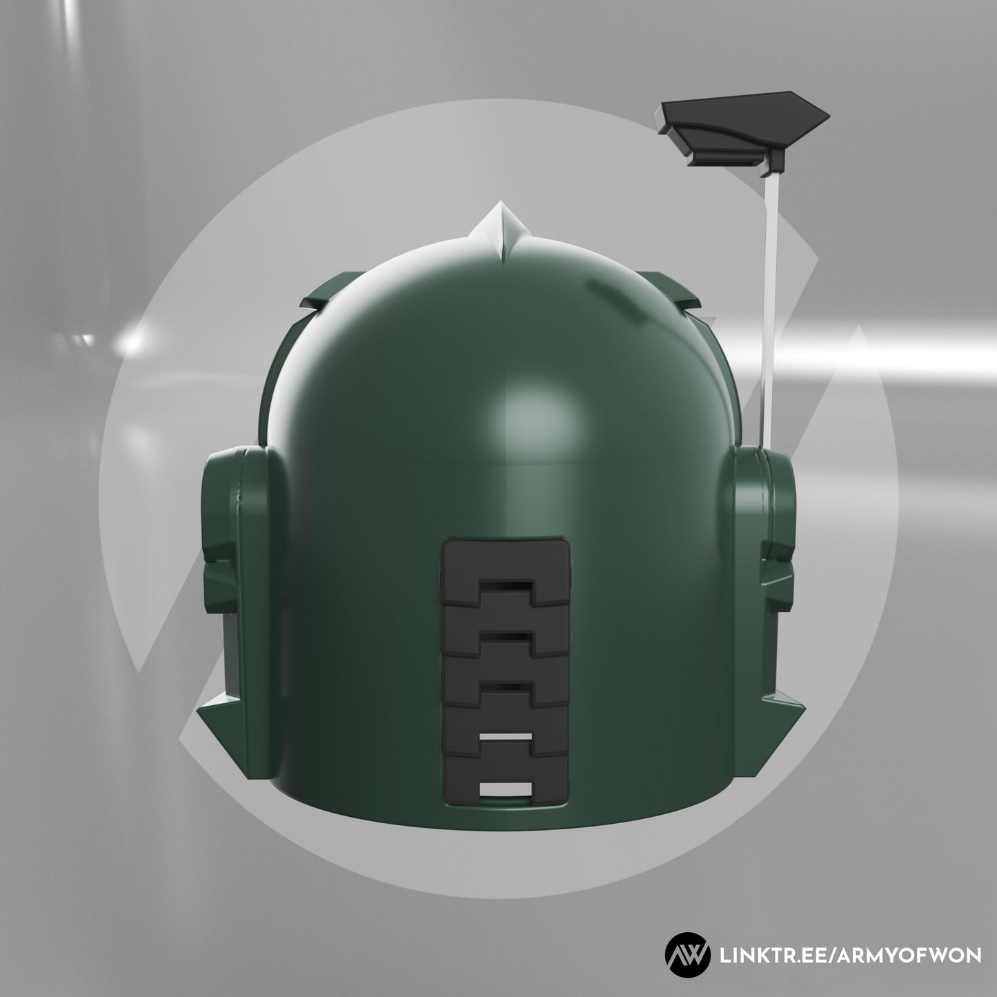 Green Power Ranger inspired Mandalorian Helmet - STL digital file