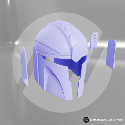 Original design Mandalorian Helmet "Scorpion" - STL digital file