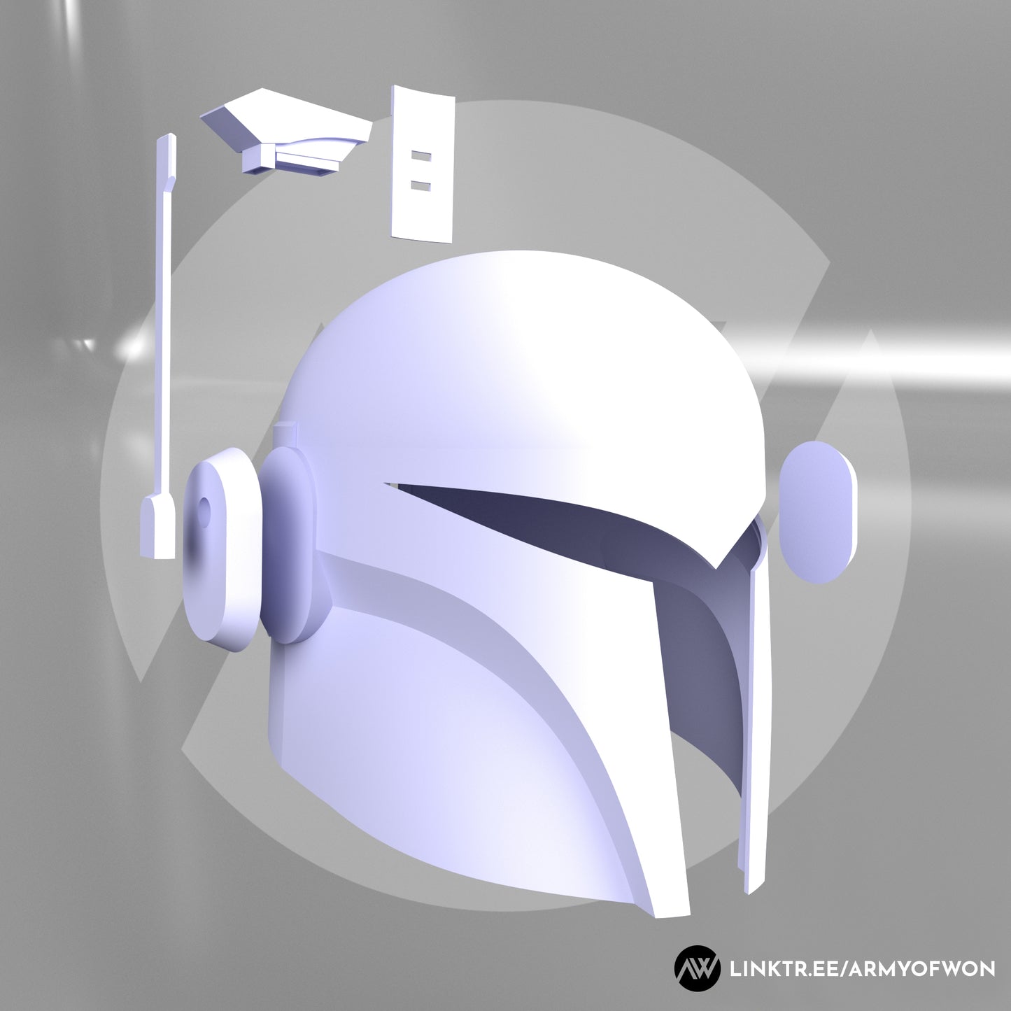 Sabine Wren inspired Mandalorian Helmet - STL digital file