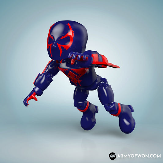 Spiderman 2099 full articulate, print-in-place