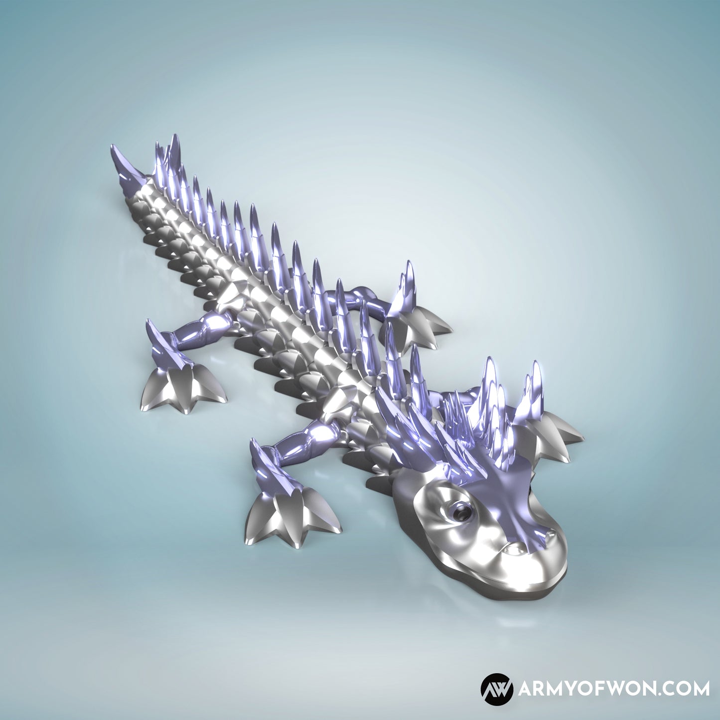 Baby Ice Dragon - full articulate, print-in-place