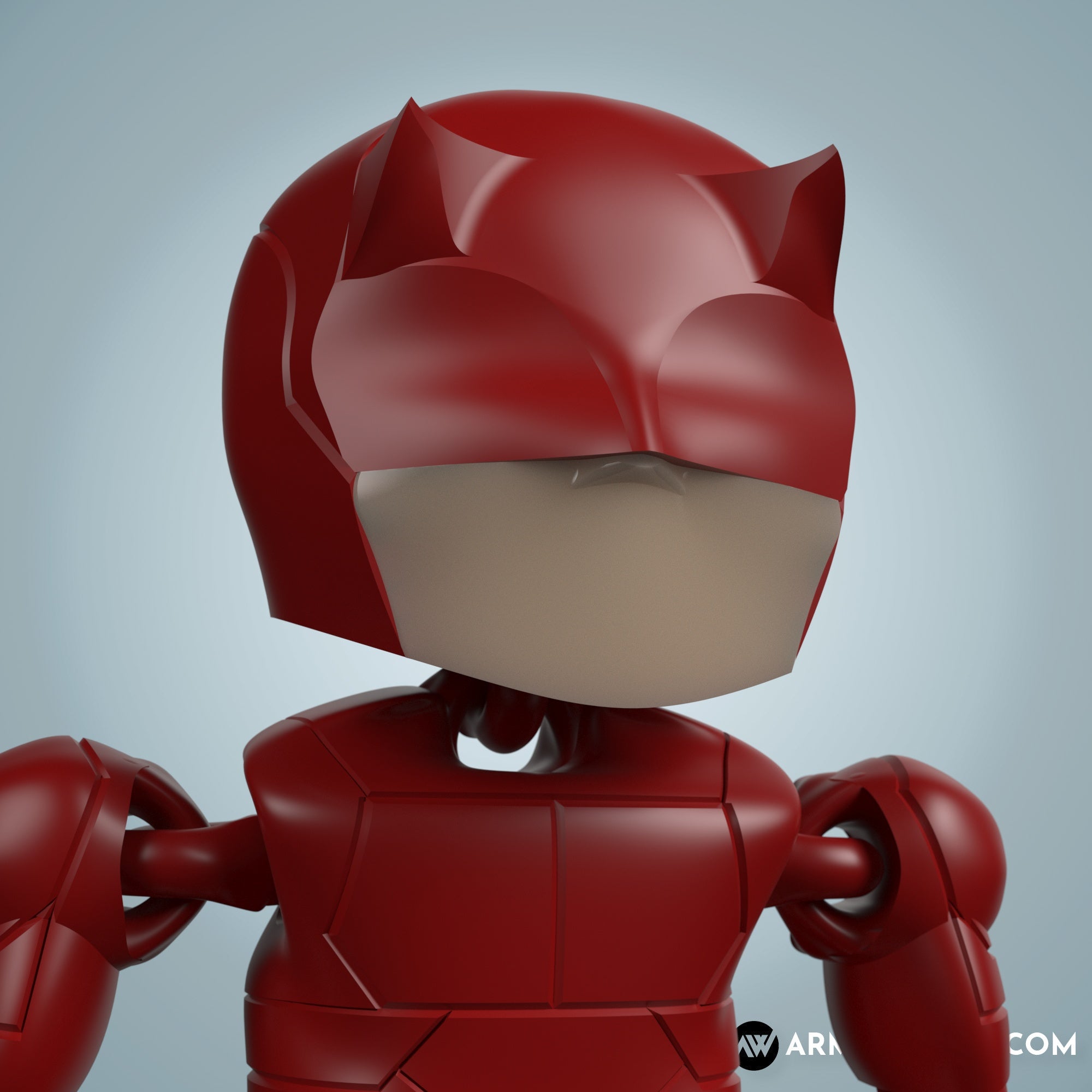 Daredevil comic version full articulate, print-in-place