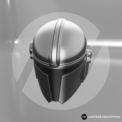 Din Djarin inspired Mandalorian Helmet - STL digital file