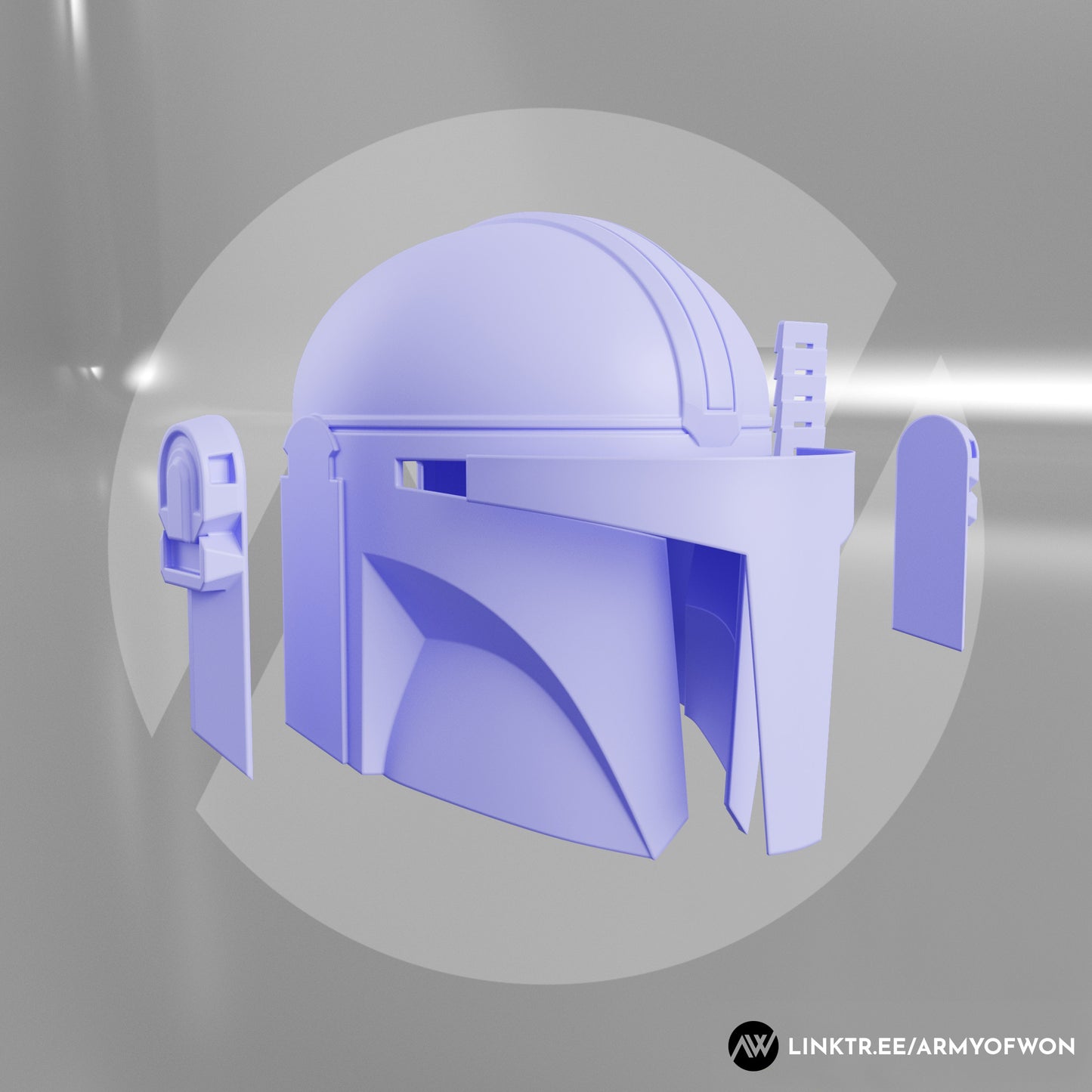 Din Djarin inspired Mandalorian Helmet - STL digital file