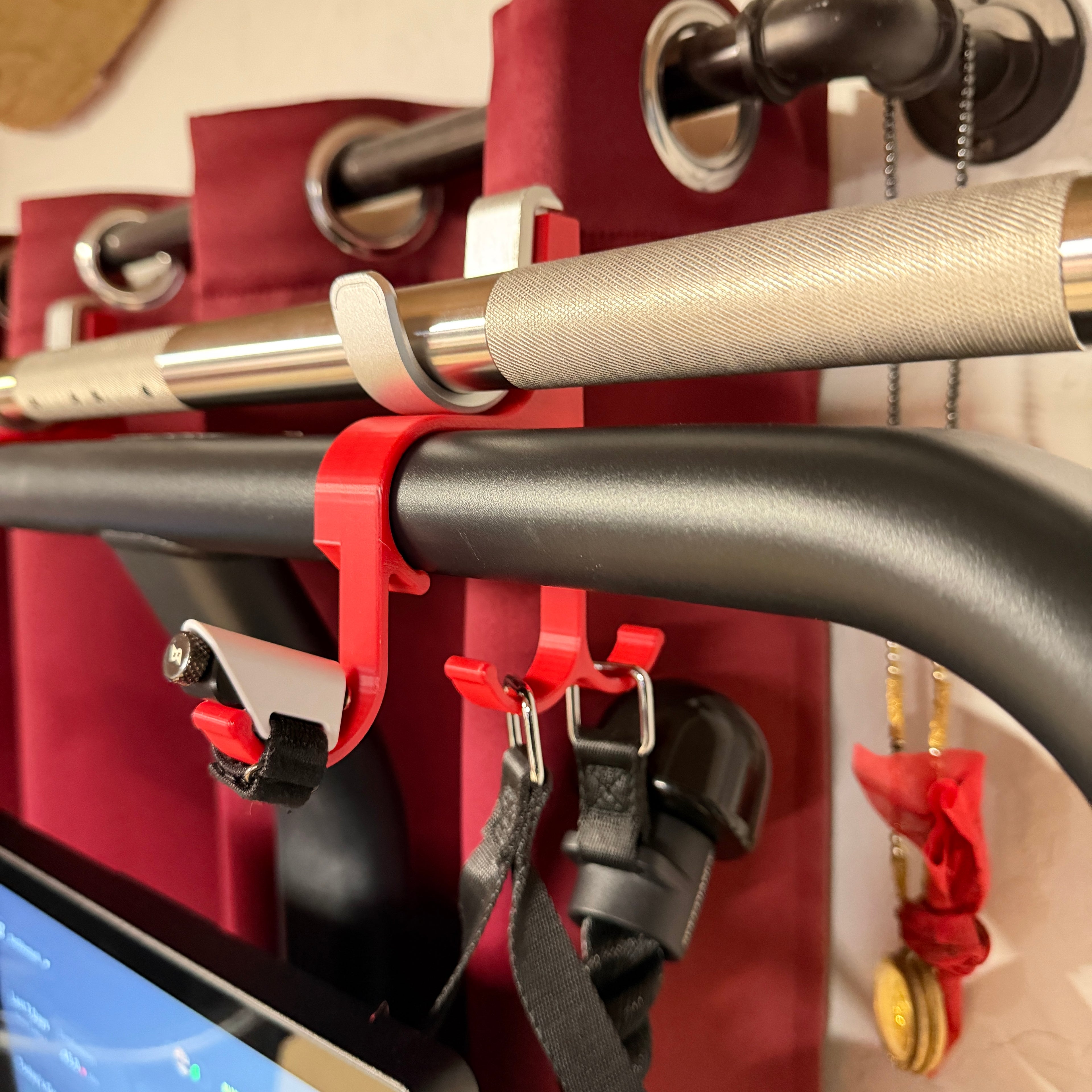 Speediance Gym Monster barbell hook storage and holder (2 count)