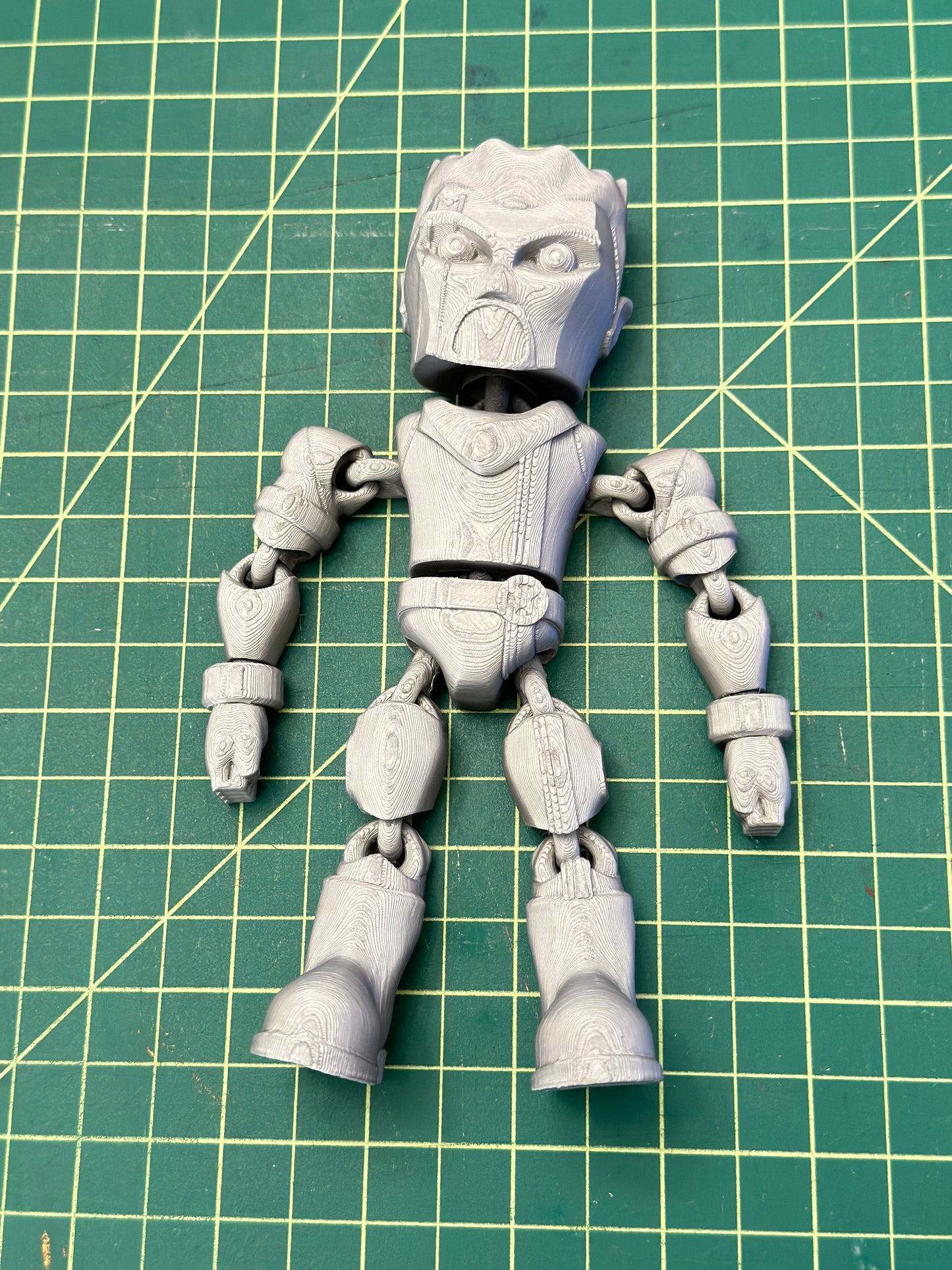 Bishop X-men inspired full articulate, print-in-place