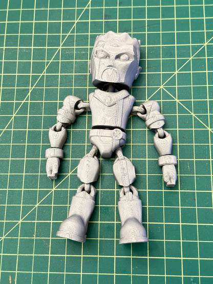 Bishop X-men inspired full articulate, print-in-place