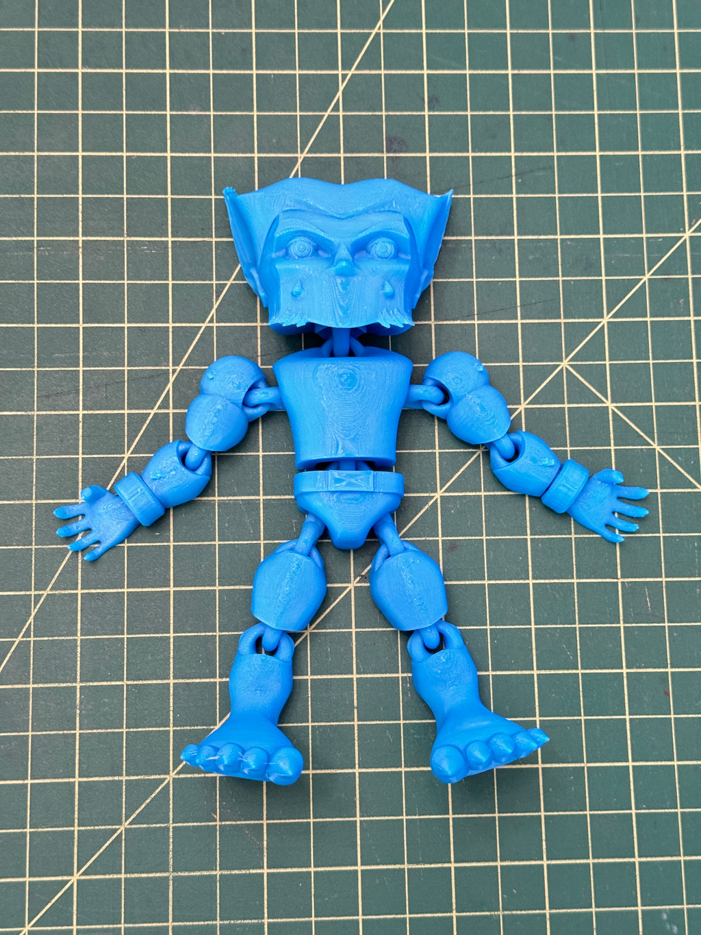 The Beast X-men inspired full articulate, print-in-place