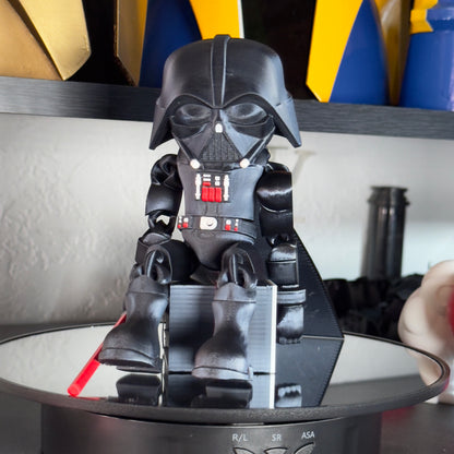 Darth Vader inspired flexi toy - full articulate, print-in-place