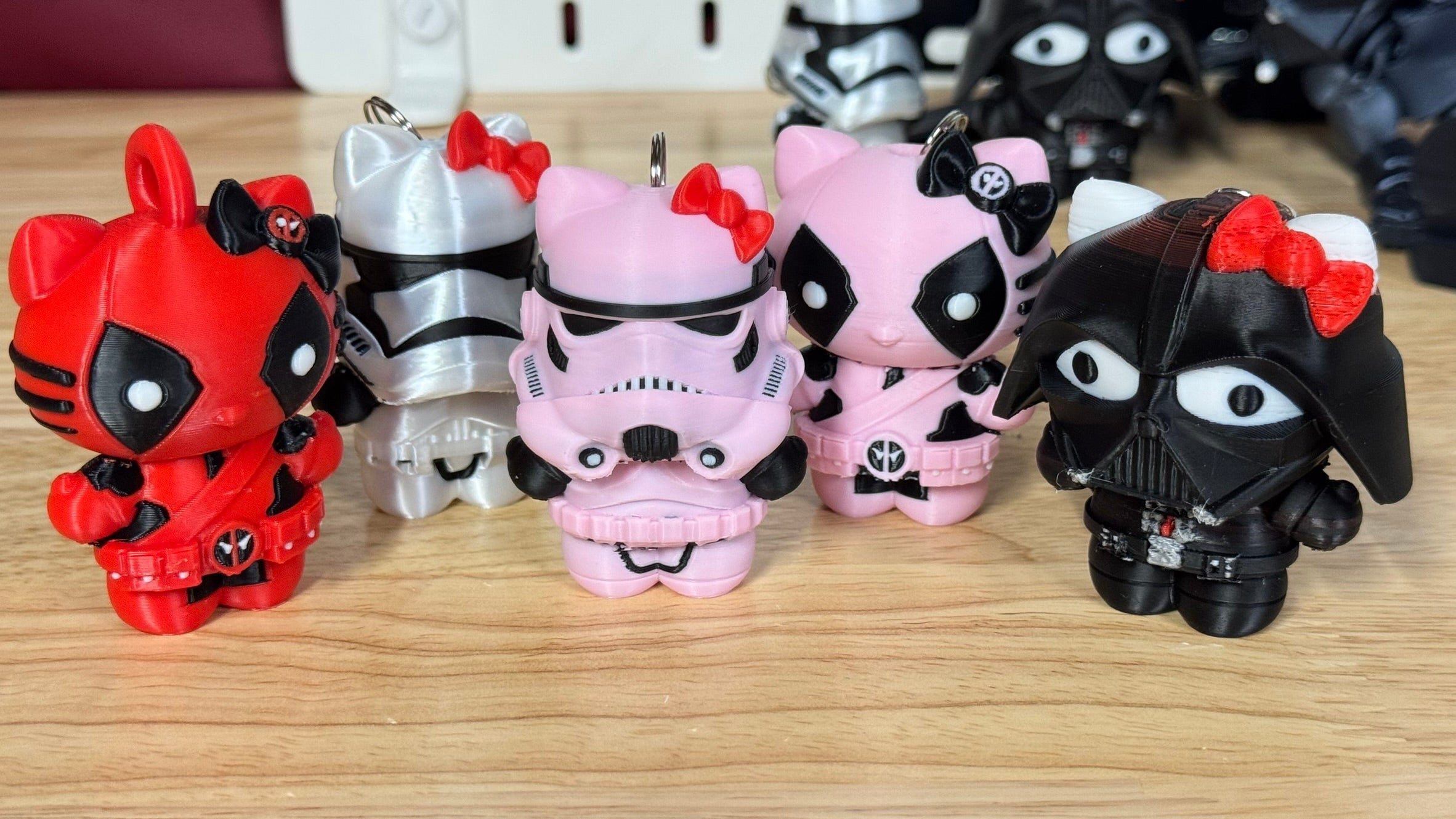 Kitty themed keychain