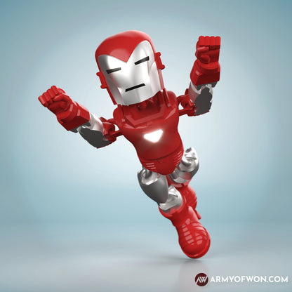 Iron Man Model VIII inspired full articulate, print-in-place