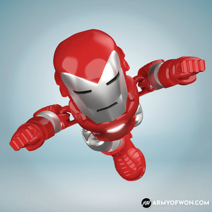 Iron Man Model VIII inspired full articulate, print-in-place