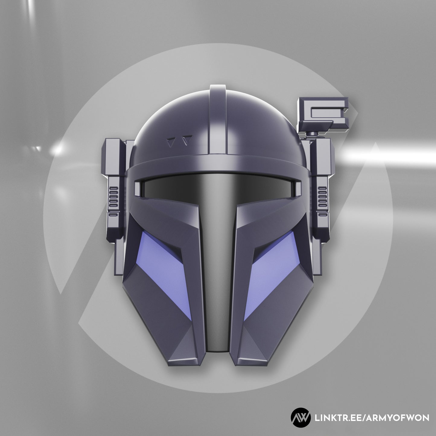 Paz Vizsla inspired Heavy Infantry Mandalorian Helmet - STL digital file