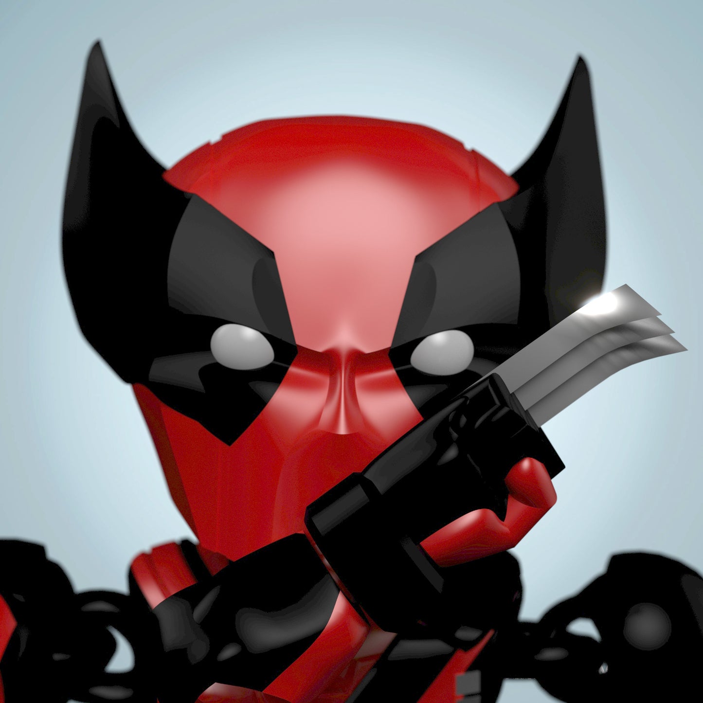 Deadpool / Wolverine combo full articulate, print-in-place