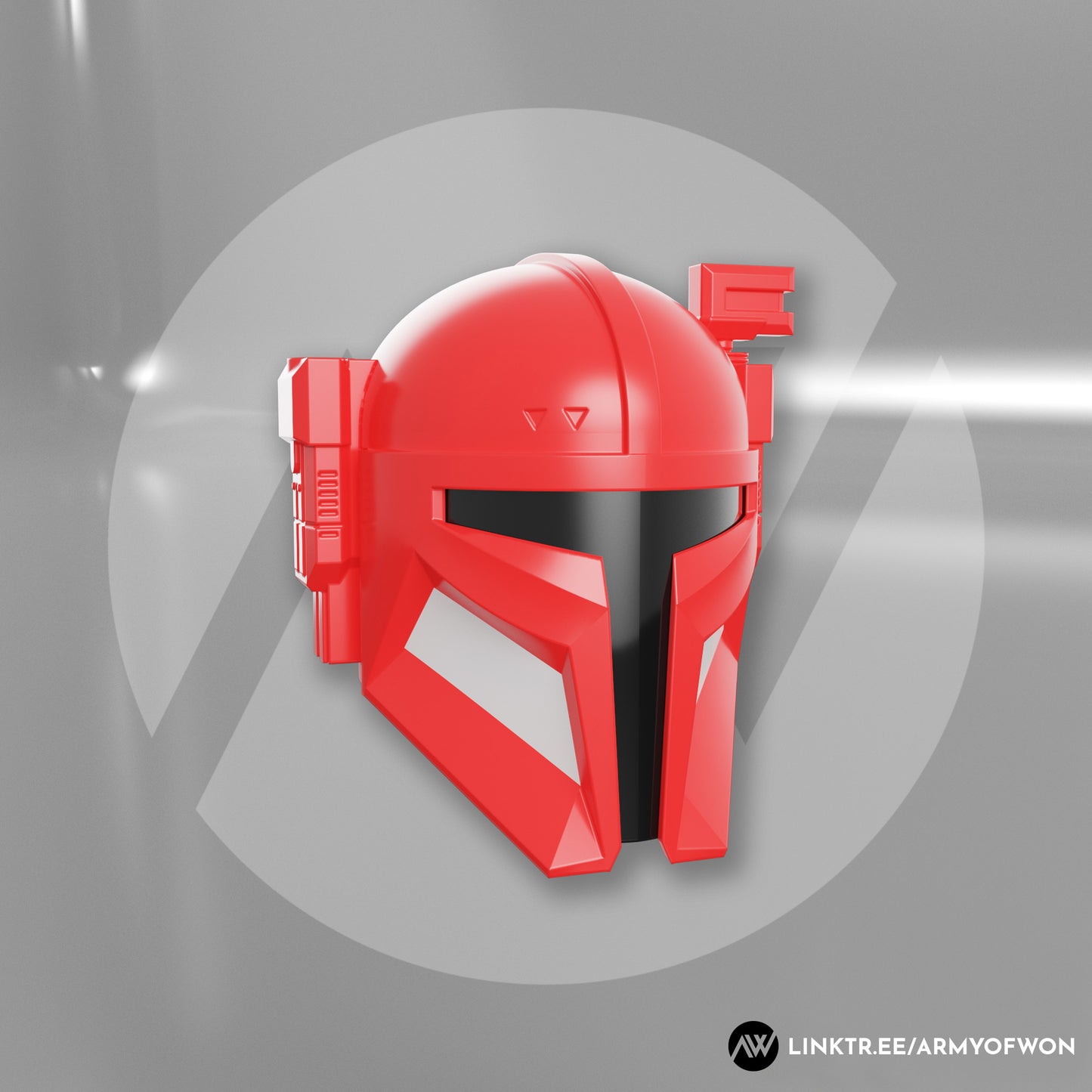 Paz Vizsla inspired Heavy Infantry Mandalorian Helmet - STL digital file