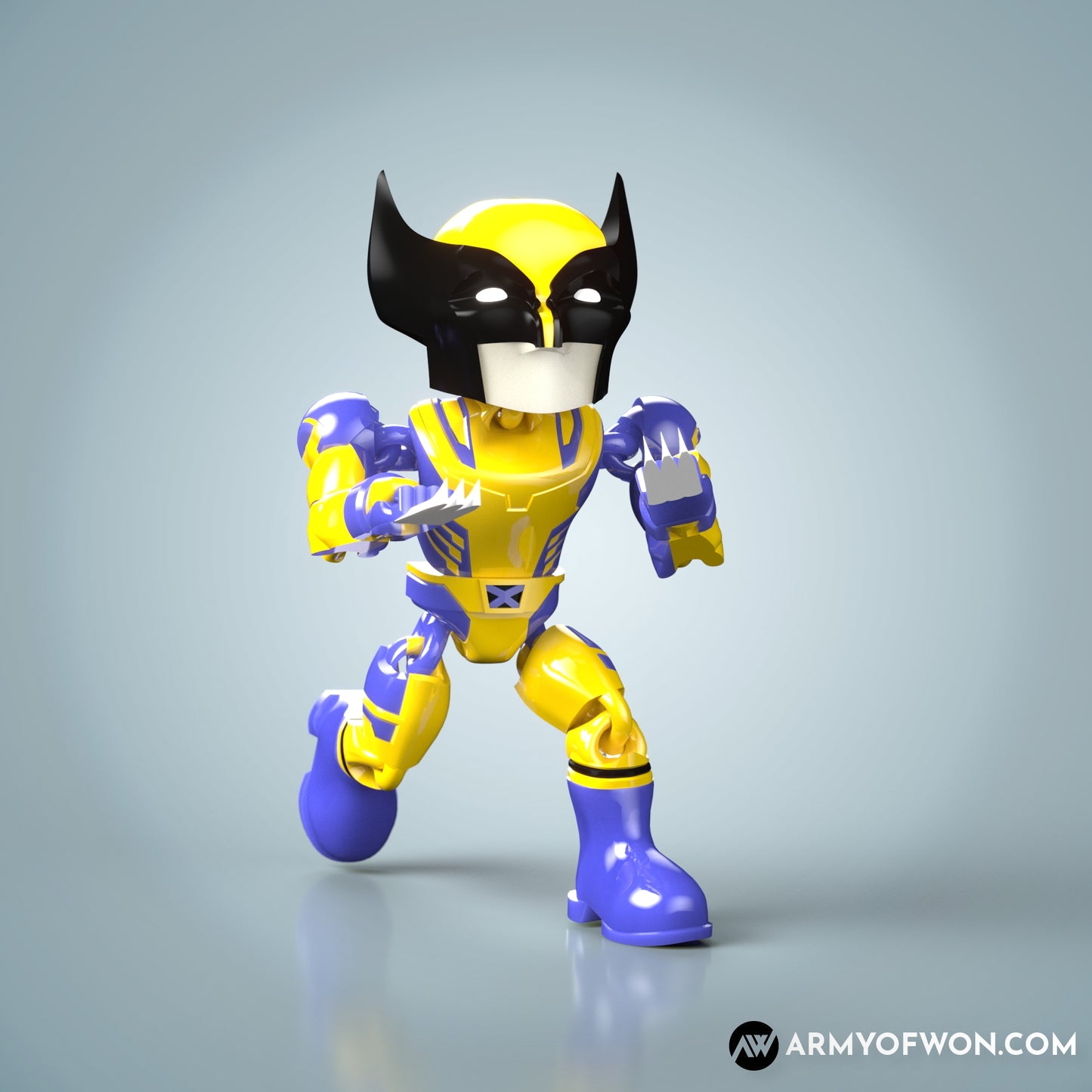 MCU Wolverine full articulate, print-in-place