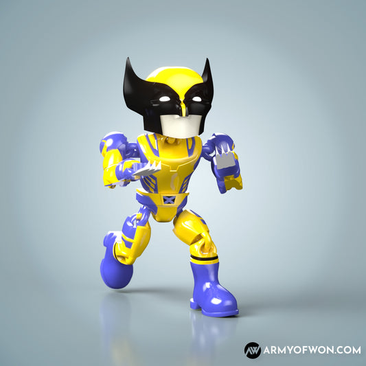 MCU Wolverine full articulate, print-in-place