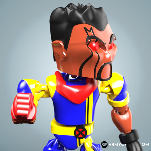 Bishop X-men inspired full articulate, print-in-place