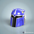 Blue Power Ranger inspired Mandalorian Helmet - STL digital file