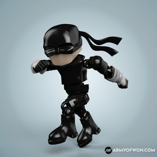 Daredevil black suit version full articulate, print-in-place