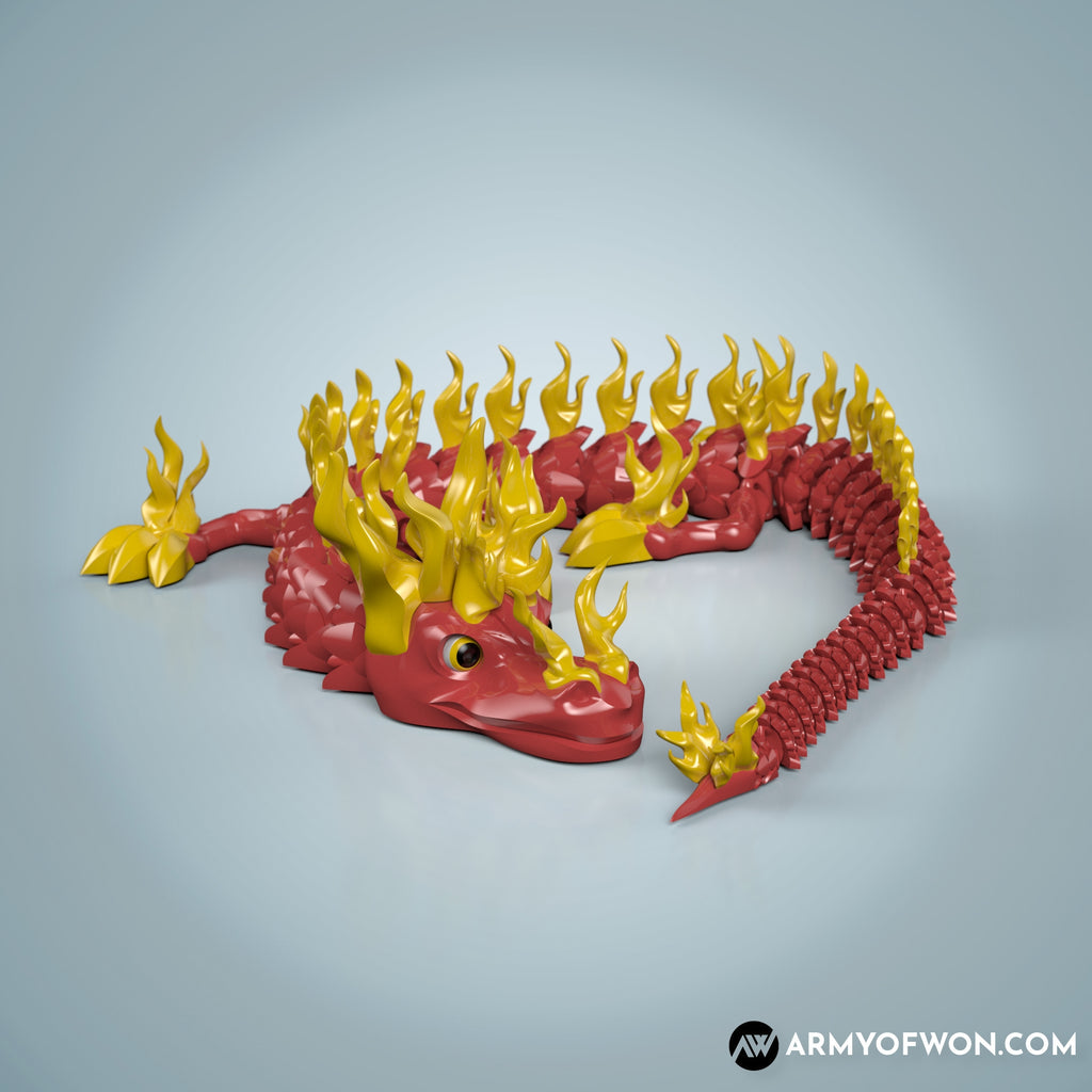Firecatcher Dragon - full articulate, print-in-place