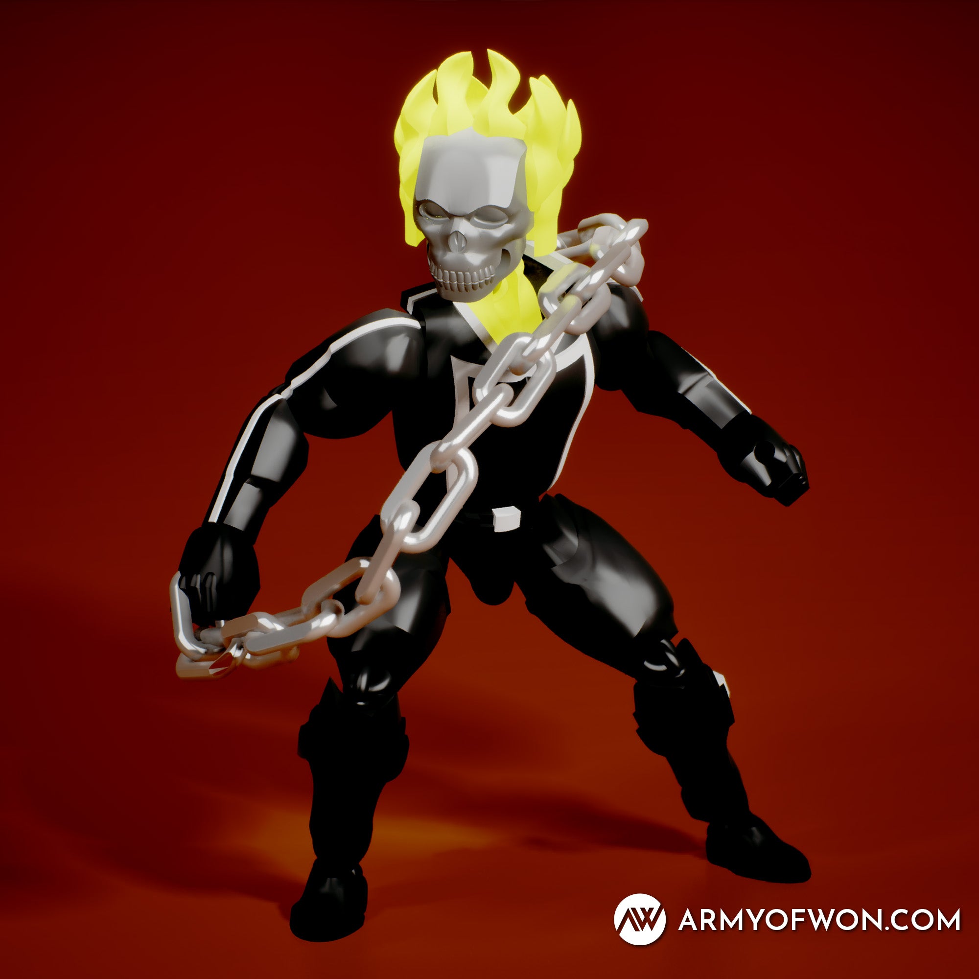Ghost Rider flexi toy print-in-place
