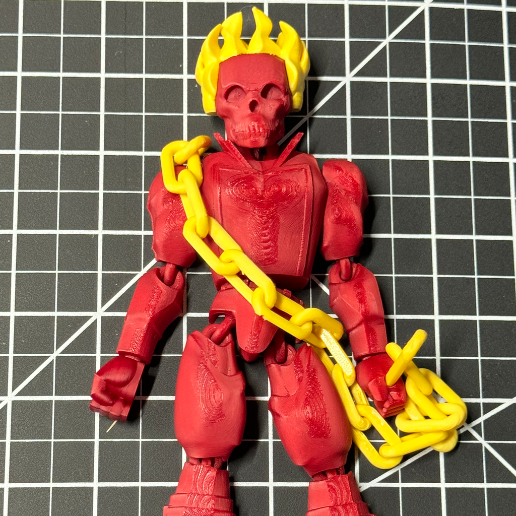 Ghost Rider flexi toy print-in-place