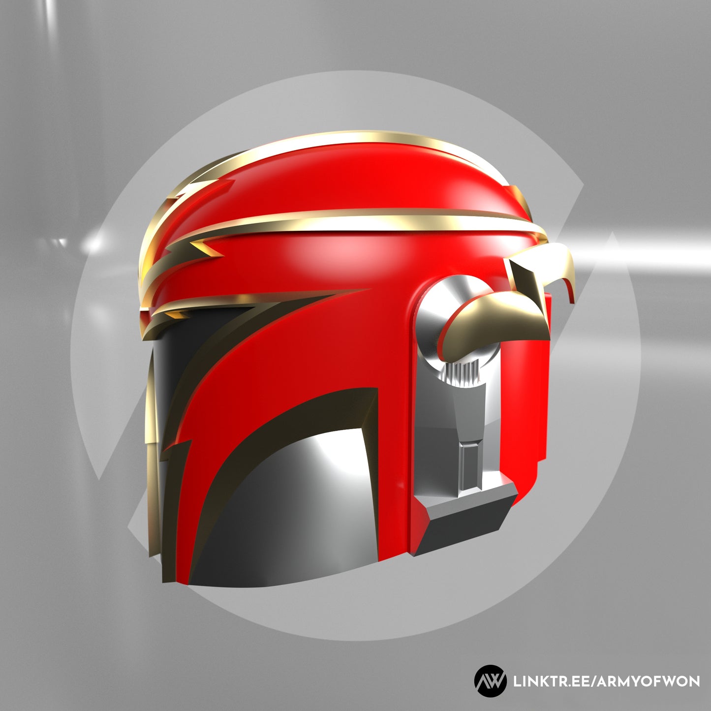 Original design Mandalorian Helmet "Flashy" - STL digital file