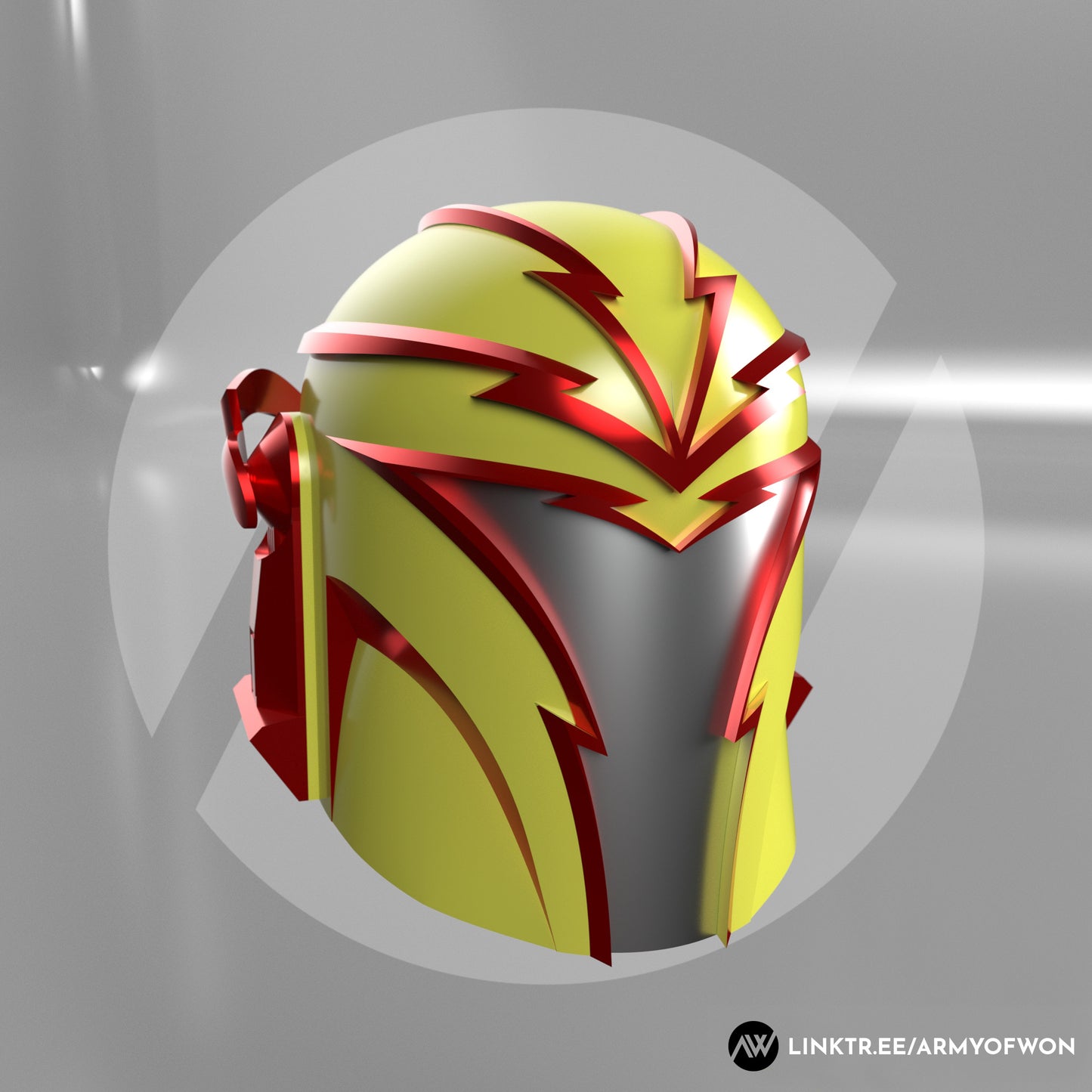 Original design Mandalorian Helmet "Flashy" - STL digital file