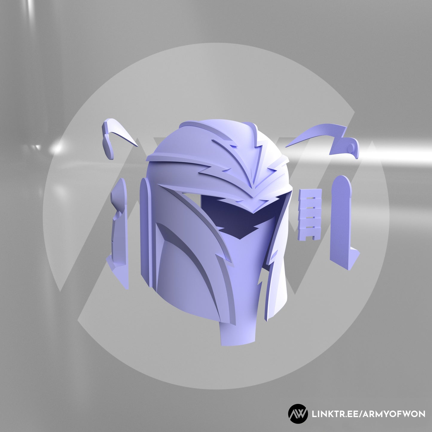 Original design Mandalorian Helmet "Flashy" - STL digital file