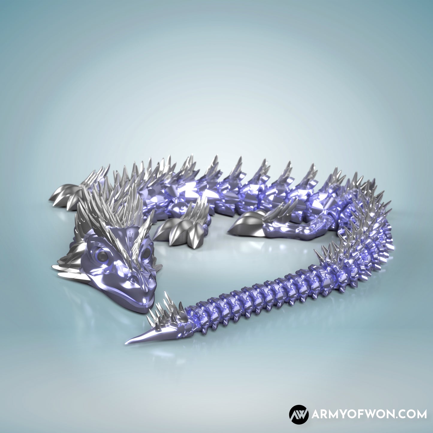 Icecatcher Dragon - full articulate, print-in-place