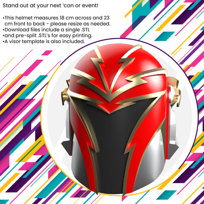 Original design Mandalorian Helmet "Flashy" - STL digital file