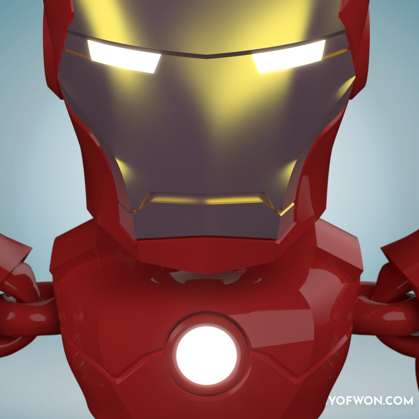 MCU Iron Man inspired full articulate, print-in-place