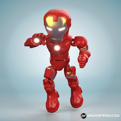 MCU Iron Man inspired full articulate, print-in-place