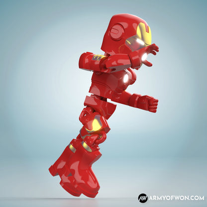 MCU Iron Man inspired full articulate, print-in-place