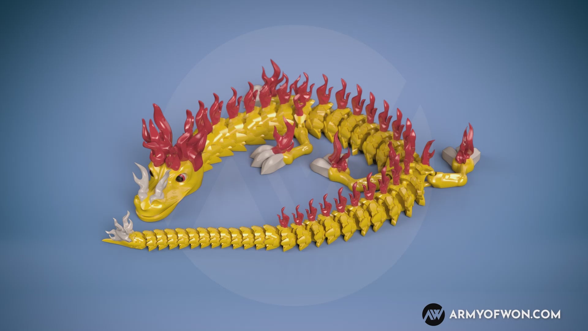 Firecatcher Dragon - full articulate, print-in-place