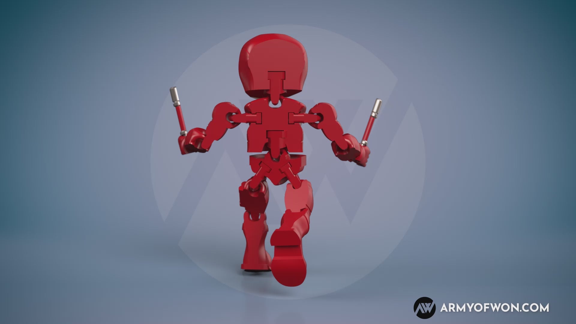 Daredevil comic version full articulate, print-in-place