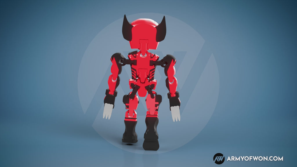 Deadpool / Wolverine combo full articulate, print-in-place