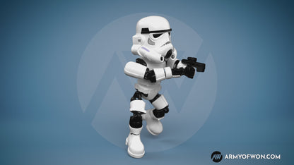 Stormtrooper inspired flexi toy - full articulate, print-in-place