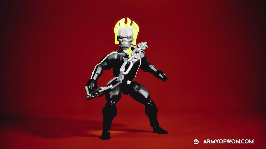 Ghost Rider flexi toy print-in-place