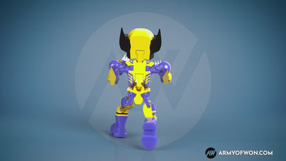 MCU Wolverine full articulate, print-in-place