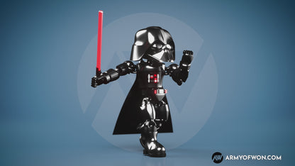 Darth Vader inspired flexi toy - full articulate, print-in-place