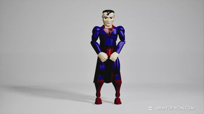 Superman Kingdom Come costume full articulate, print-in-place