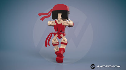 Daredevil Elektra full articulate, print-in-place