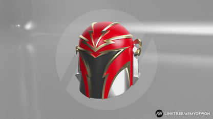 Original design Mandalorian Helmet "Flashy" - STL digital file