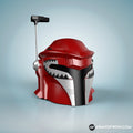 Red Power Ranger inspired Mandalorian Helmet