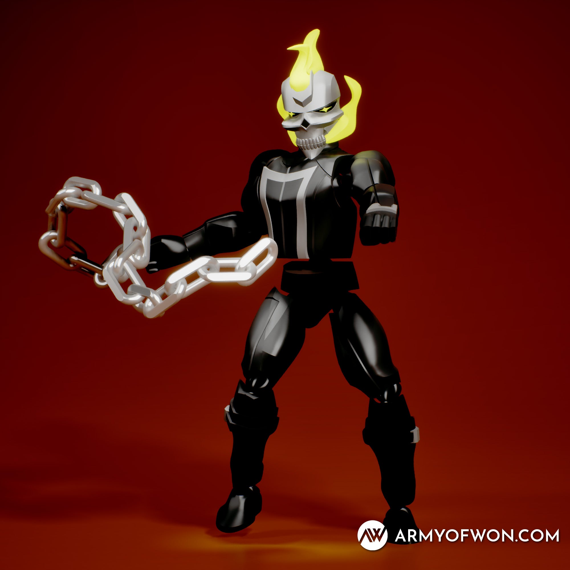 Ghost Rider Robbie Reyes flexi toy print-in-place